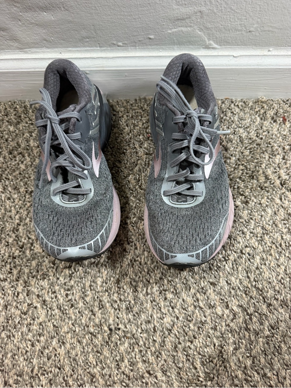 Jambu Gray and Pink Lace-Up Athletic Sneakers